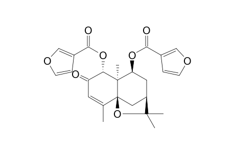 1.alpha.,9.beta.-Difuranoyloxy-2-oxo-3-enedihydro-.beta.-agarofuran