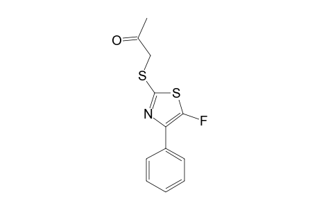 2-ACETONYLTHIO-5-FLUORO-4-PHENYL-THIAZOLE