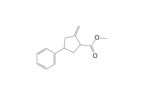 2-Methylene-4-phenylcyclopentanecarboxylic acid, methyl ester