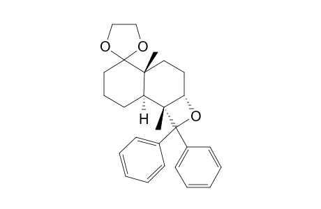 4'a,8'b-Dimethyl-1,1'-diphenyl-2'a,3',4',4'a,6',7',8',8'a-octahydrospiro[ 1,3-dioxolan-2,5'-[5H]naphth[2,1-b]oxete