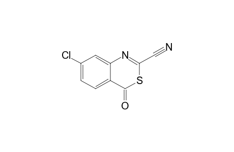 7-Chloranyl-4-oxidanylidene-3,1-benzothiazine-2-carbonitrile