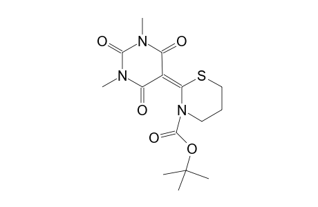 t-Butyl 2-[1'-,3'-dimethyl-2',4',6'-trioxohexahydropyrimidin-5'-ylidene]-3,4,5,6-tetrahydro-1,3-thiazine-3-carboylate