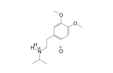 benzeneethanaminium, 3,4-dimethoxy-N-(1-methylethyl)-, chloride