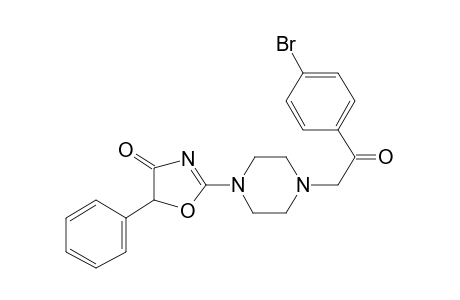 1-[p-Bromophenacyl]-4-[5-phenyl-4-oxo-2-oxazolin-2-yl]piperazine