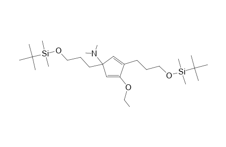 1,3-bis[3-[tert-butyl(dimethyl)silyl]oxypropyl]-4-ethoxy-N,N-dimethyl-1-cyclopenta-2,4-dienamine