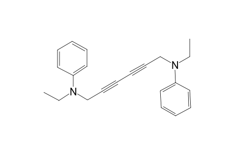 Hexa-2,4-diyne,1,6-bis(ethyl)(phenyl)amino-