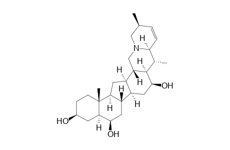 Impericine [(20R,22S,25S)-5.alpha.-cevanin-23-ene-3.beta.,6.beta.,16.beta.-triol]