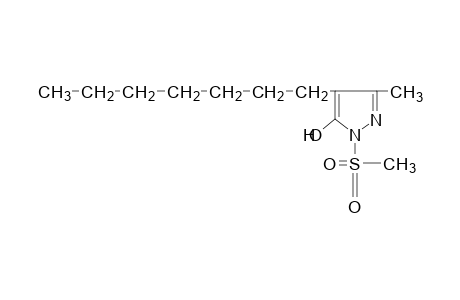 4-heptyl-3-methyl-1-(methylsulfonyl)pyrazol-5-ol