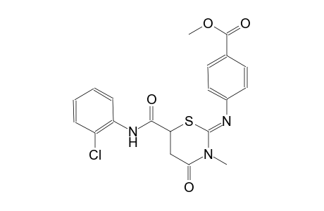 methyl 4-({(2Z)-6-[(2-chloroanilino)carbonyl]-3-methyl-4-oxotetrahydro-2H-1,3-thiazin-2-ylidene}amino)benzoate