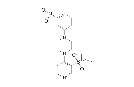 N-methyl-4-[4-(m-nitrophenyl)-1-piperazinyl]-3-pyridinesulfonamide