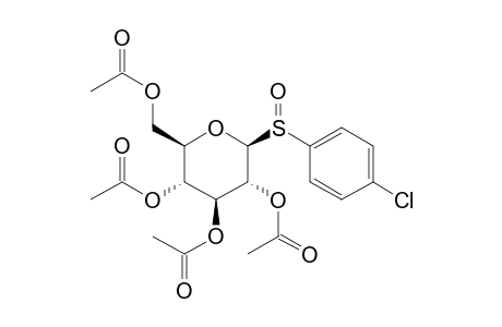 1-[(p-chlorophenyl)sulfinyl]-1-deoxy-beta-D-glucose, tetraacetate