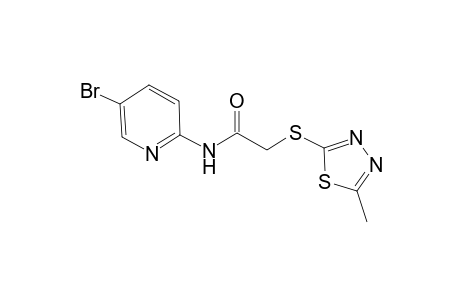 N-(5-Bromo-2-pyridinyl)-2-[(5-methyl-1,3,4-thiadiazol-2-yl)sulfanyl]acetamide