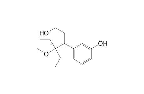 3-(3-Hydroxyphenyl)-4-methoxy-4-ethylhexan-1-ol