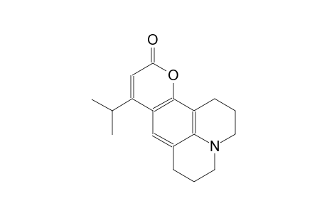 9-isopropyl-2,3,6,7-tetrahydro-1H,5H,11H-pyrano[2,3-f]pyrido[3,2,1-ij]quinolin-11-one