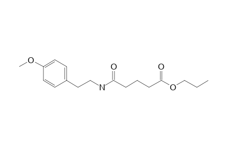 Glutaric acid, monoamide, N-(2-(4-methoxyphenyl)ethyl)-, propyl ester