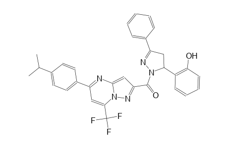 2-(1-{[5-(4-isopropylphenyl)-7-(trifluoromethyl)pyrazolo[1,5-a]pyrimidin-2-yl]carbonyl}-3-phenyl-4,5-dihydro-1H-pyrazol-5-yl)phenol