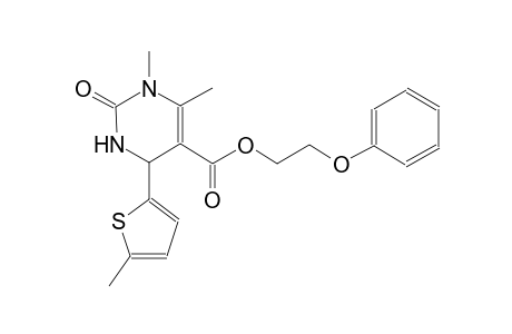 2-keto-3,4-dimethyl-6-(5-methyl-2-thienyl)-1,6-dihydropyrimidine-5-carboxylic acid 2-phenoxyethyl ester