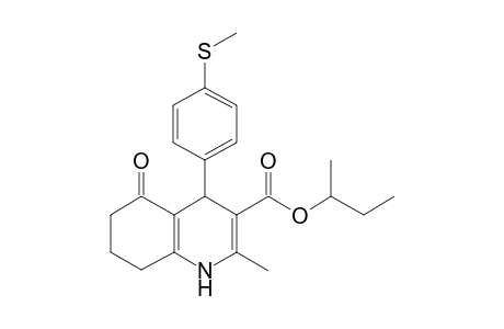 2-Methyl-4-(4-methylsulfanyl-phenyl)-5-oxo-1,4,5,6,7,8-hexahydro-quinoline-3-carboxylic acid sec-butyl ester