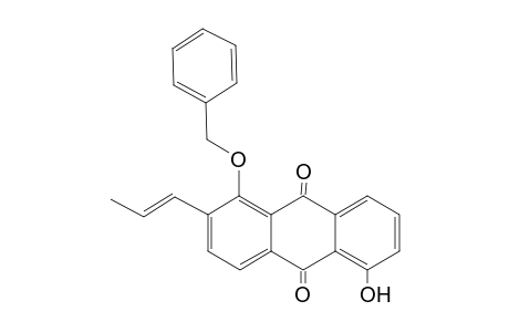 1-(Benzyloxy)-5-hydroxy-2-(prop-1'-enyl)anthraquinone