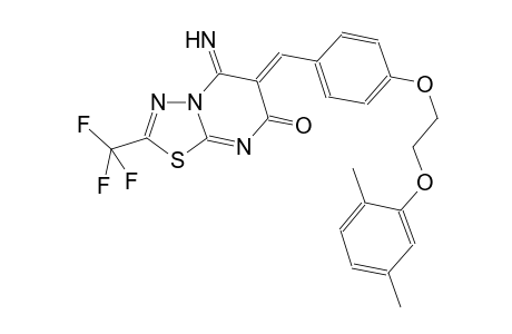 7H-[1,3,4]thiadiazolo[3,2-a]pyrimidin-7-one, 6-[[4-[2-(2,5-dimethylphenoxy)ethoxy]phenyl]methylene]-5,6-dihydro-5-imino-2-(trifluoromethyl)-, (6Z)-