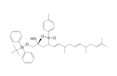 (2R,4E,5E,9E)-1-(t-butyldiphenylsiianyloxy)-2,6,10,14-tetramethyl-4-toluenesulfonylpentadeca-5,9,13-trien-2-ol