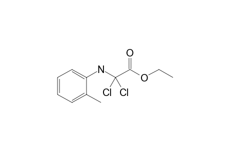 Ethyl 2,2-dichloro-2-(o-tolylamino)acetate