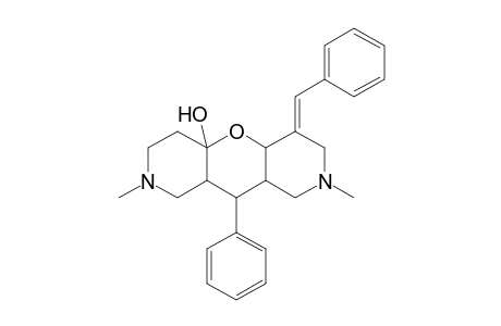 4aH-pyrano[3,2-c:5,6-c']dipyridin-4a-ol, dodecahydro-2,8-dimethyl-10-phenyl-6-(phenylmethylene)-