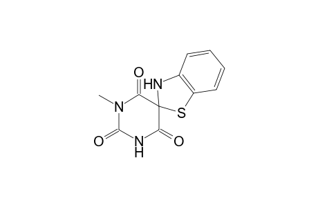 3'-Methyl-spiro-[benzothiazoline-2,5'-pyrimidine-2',4',6'-(1'H,3'H,5'H)-trione]