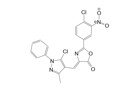 (4Z)-4-[(5-chloro-3-methyl-1-phenyl-1H-pyrazol-4-yl)methylene]-2-(4-chloro-3-nitrophenyl)-1,3-oxazol-5(4H)-one