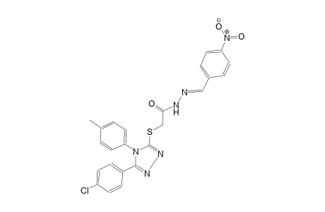 acetic acid, [[5-(4-chlorophenyl)-4-(4-methylphenyl)-4H-1,2,4-triazol-3-yl]thio]-, 2-[(E)-(4-nitrophenyl)methylidene]hydrazide