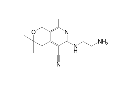 1,6,6-trimethyl-3-(2-aminoethylamino)-4-cyano-5,6-dihydro-8H-pyrano[3,4-c]pyridine