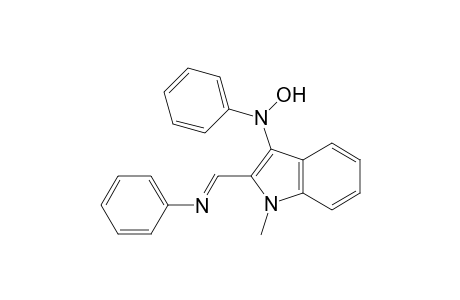 1H-Indol-3-amine, N-hydroxy-1-methyl-N-phenyl-2-[(phenylimino)methyl]-, (E)-