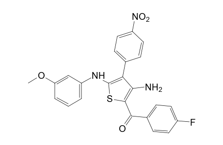 3-amino-5-(m-anisidino)-4-(p-nitrophenyl)-2-thienyl p-fluorophenyl ketone