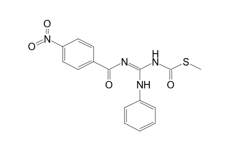 S-Methyl (E)-anilino([(E)-(4-nitrophenyl)(oxo)methyl]imino)methylthiocarbamate