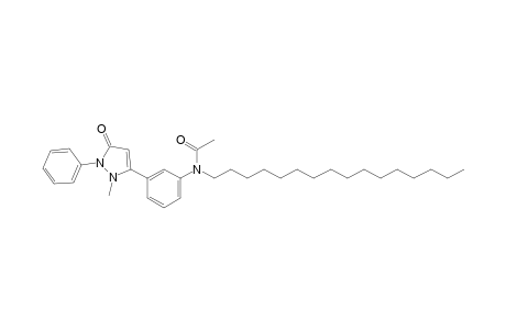 N-hexadecyl-3'-(2-methyl-5-oxo-1-phenyl-3-pyrazolin-3-yl)acetanilide