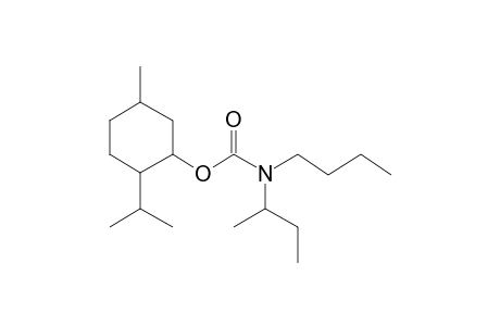 Carbonic acid, monoamide, N-(2-butyl)-N-butyl-, 1-menthyl ester