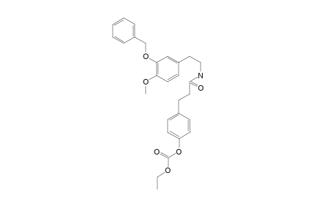 N-[(3'-Benzyloxy)-4'-methoxyphenethyl]-[(p-(ethoxycarbonyl)oxyphenyl]-propanamide