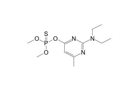 Phosphorothioic acid, O-[2-(diethylamino)-6-methyl-4-pyrimidinyl] O,O-dimethyl ester
