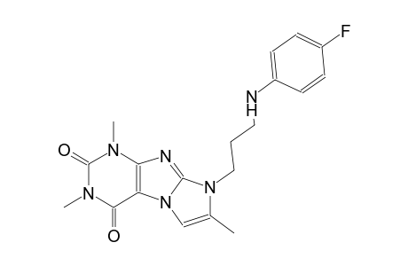 1H-imidazo[2,1-f]purine-2,4(3H,8H)-dione, 8-[3-[(4-fluorophenyl)amino]propyl]-1,3,7-trimethyl-