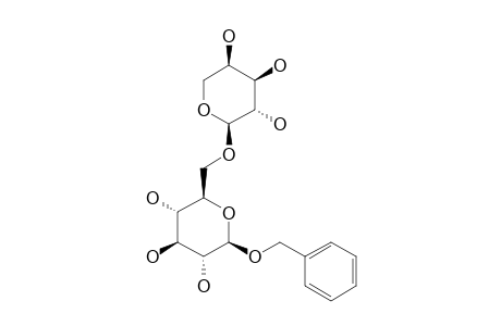 BENZYL-6-O-ALPHA-L-ARABINOPYRANOSYL-BETA-D-GLUCOPYRANOSIDE