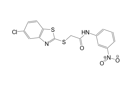 2-[(5-chloro-1,3-benzothiazol-2-yl)sulfanyl]-N-(3-nitrophenyl)acetamide