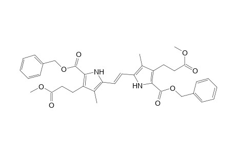 trans-1,2-Bis(5-(benzyloxycarbonyl)-4-(2-methoxycarbonylethyl)-3-methyl-2-pyrrolyl)ethene