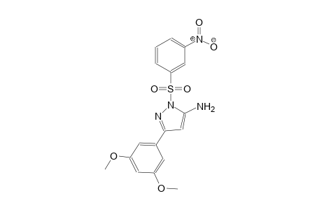 1H-pyrazol-5-amine, 3-(3,5-dimethoxyphenyl)-1-[(3-nitrophenyl)sulfonyl]-