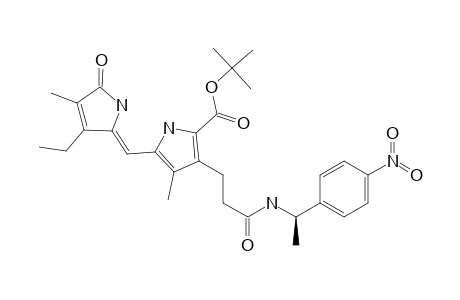 1H-Pyrrole-2-carboxylic acid, 5-[(3-ethyl-1,5-dihydro-4-methyl-5-oxo-2H-pyrrol-2-ylidene)methyl]-4-methyl-3-[3-[[1-(4-nitrophenyl)ethyl]amino]-3-oxopropyl]-, 1,1-dimethylethyl ester, [R-(Z)]-