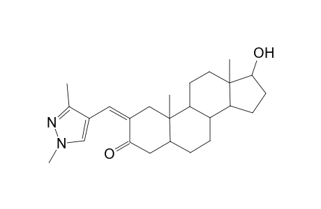 1H-Cyclopenta[a]phenanthren-3-one, 2-[(1,3-dimethyl-1H-pyrazol-4-yl)methylidene]tetradecahydro-17-hydroxy-10,13-dimethyl-