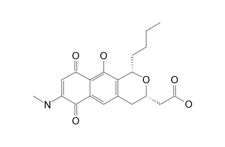 2-[(1S,3S)-1-butyl-10-hydroxy-6,9-diketo-7-methylamino-3,4-dihydro-1H-benzo[g]isochromen-3-yl]acetic acid