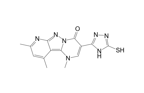 1,8,10-Trimethyl-3-(5-sulfanyl-4H-1,2,4-triazol-3-yl)pyrido[2',3':3,4]pyrazolo[1,5-a]pyrimidin-4(1H)-one