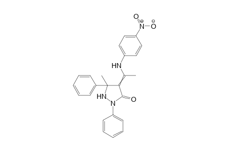 5-methyl-4-[1-(4-nitroanilino)ethylidene]-2,5-diphenyl-pyrazolidin-3-one