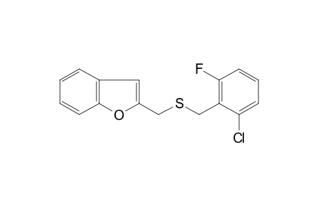 2-{[(2-chloro-6-fluorobenzyl)thio]methyl}benzofuran