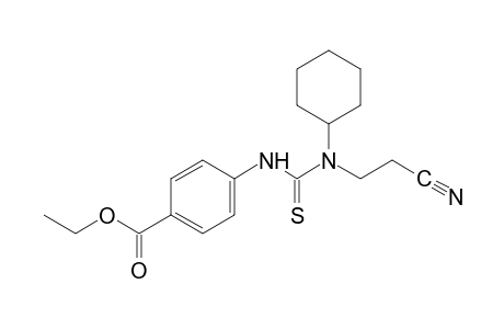 p-[3-(2-cyanoethyl)-3-cyclohexyl-2-thioureido]benzoic acid, ethyl ester